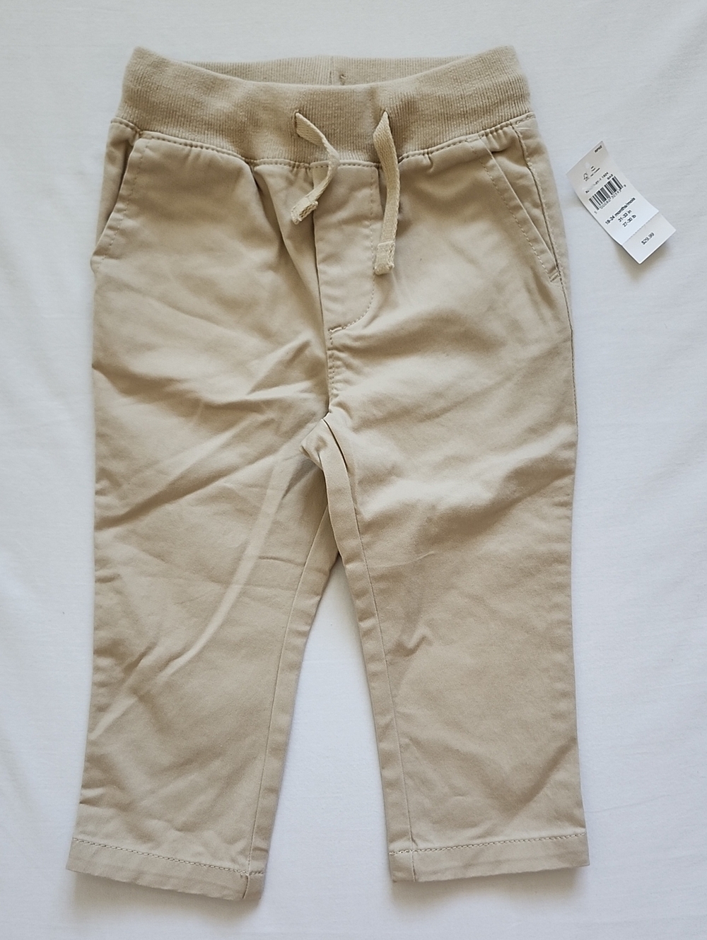 Baby Gap Toddler Boys Khaki Chino Jogger Pants 18-24 Months NWT